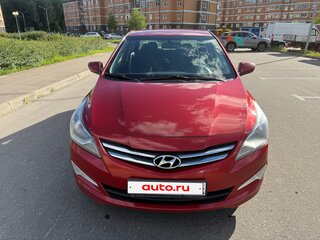 2015 Hyundai Solaris I Рестайлинг, красный, 980000 рублей, вид 1