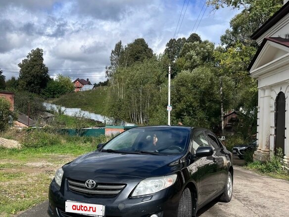 2008 Toyota Corolla AMT X (E140, E150), чёрный, 595000 рублей - вид 1