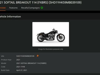 2021 Harley-Davidson Breakout, чёрный, 2135000 рублей, вид 3