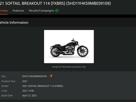 2021 Harley-Davidson Breakout, чёрный, 2150000 рублей, вид 3