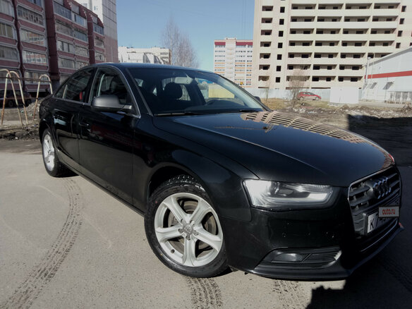 2013 Audi A4 IV (B8) Рестайлинг, чёрный - вид 1