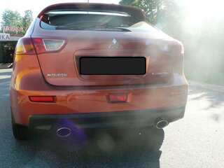 2008 Mitsubishi Lancer Ralliart X, оранжевый, 2500000 рублей, вид 2