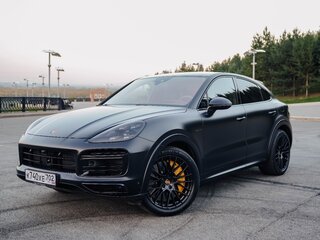 2021 Porsche Cayenne Turbo S E-Hybrid Coupé III, чёрный, 13500000 рублей, вид 1