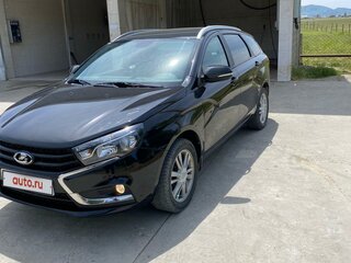 2019 Lada (ВАЗ) Vesta SW I, чёрный, 819299 рублей, вид 4