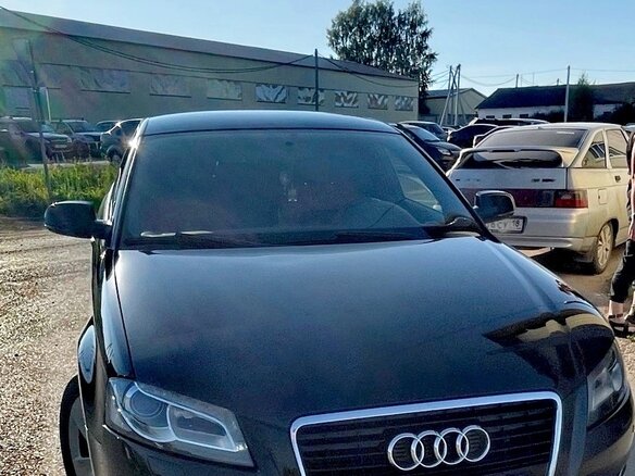2012 Audi A3 II (8P) Рестайлинг 2, чёрный, 1100000 рублей
