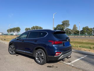 2020 Hyundai Santa Fe IV, синий, 3250000 рублей, вид 4