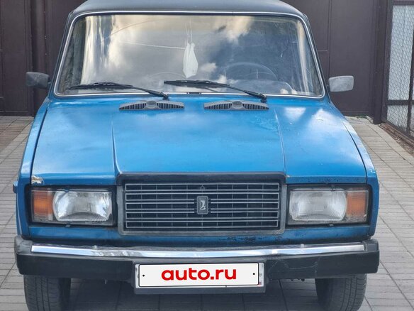 2001 Lada (ВАЗ) 2107, синий, 100000 рублей - вид 9