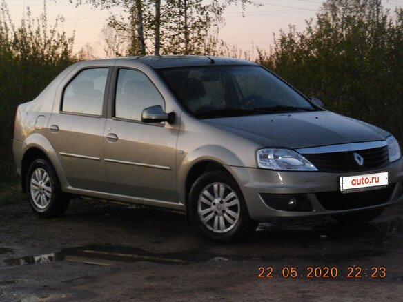 2011 Renault Logan I Рестайлинг, бежевый, 650000 рублей - вид 10