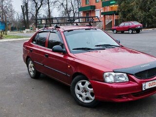 2005 Hyundai Accent ТагАЗ II, красный, 450000 рублей, вид 2