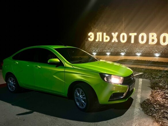 2016 Lada (ВАЗ) Vesta I, зелёный, 850000 рублей - вид 1