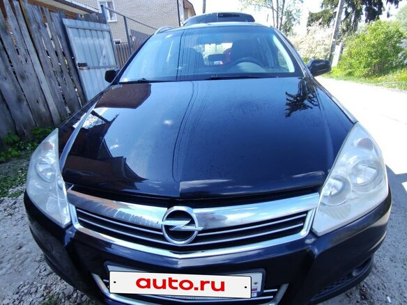 2008 Opel Astra H Рестайлинг, чёрный, 490000 рублей - вид 2