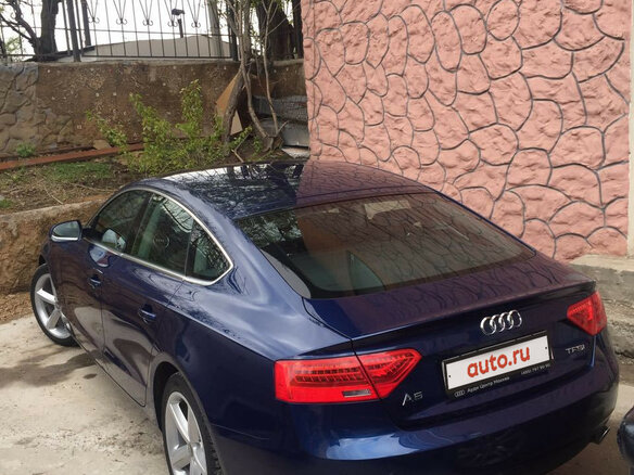 2014 Audi A5 I (8T) Рестайлинг, синий - вид 7