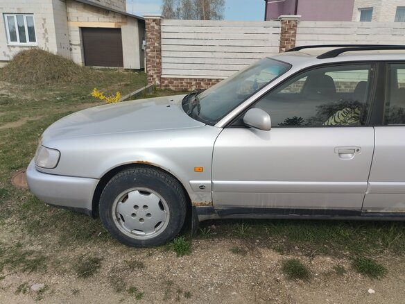 1994 Audi A6 I (C4), серебристый, 350000 рублей - вид 5