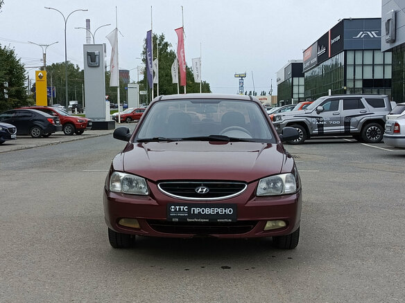 2008 Hyundai Accent ТагАЗ II, красный - вид 1