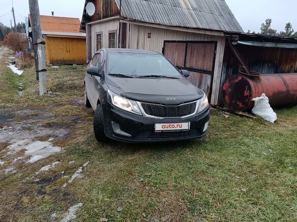 2012 Kia Rio 5-speed III, чёрный, 380000 рублей - вид 1