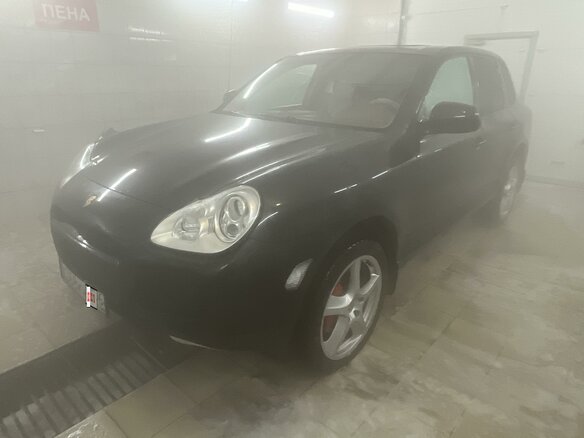 2003 Porsche Cayenne Turbo I (955), чёрный - вид 6
