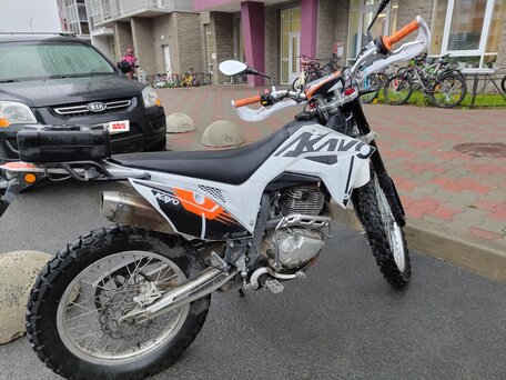 2024 Kayo T2 300 Enduro PR, белый, 190000 рублей, вид 2