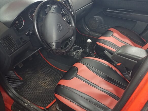 2008 Hyundai Getz I Рестайлинг, красный, 460000 рублей - вид 6