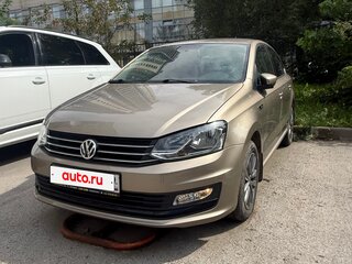 2019 Volkswagen Polo V Рестайлинг, бежевый, 1670000 рублей, вид 1