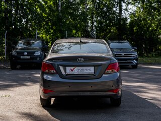 2016 Hyundai Solaris I Рестайлинг, серый, 919000 рублей, вид 4