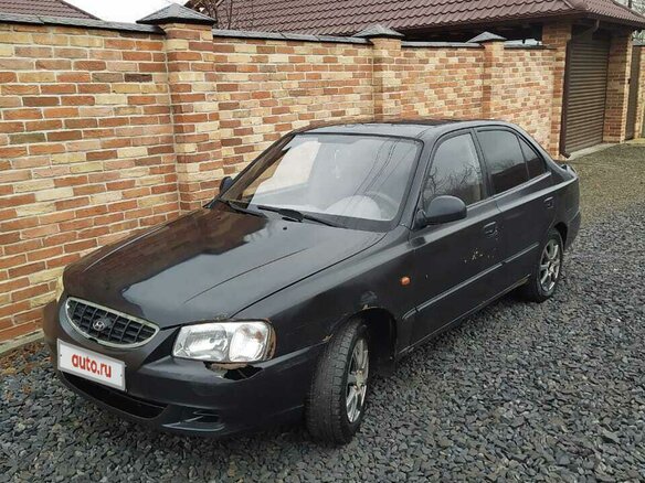 2006 Hyundai Accent III, чёрный