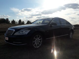2009 Mercedes-Benz S-Класс 350 V (W221) Рестайлинг, синий, 1400000 рублей, вид 2