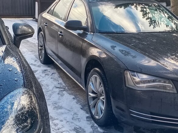 2012 Audi A8 Long III (D4), чёрный - вид 2