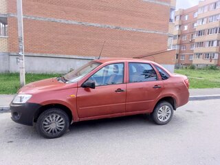 2013 Lada (ВАЗ) Granta I, серебристый, 220000 рублей, вид 4