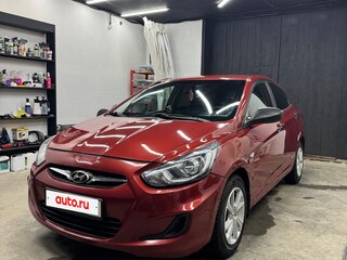 2011 Hyundai Solaris I, красный, 679000 рублей, вид 1