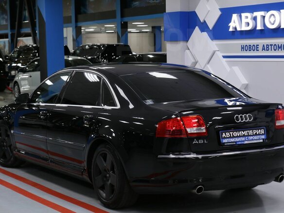 2007 Audi A8 Long II (D3) Рестайлинг 2, чёрный - вид 5