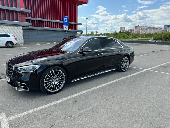 2021 Mercedes-Benz S-Класс 450 Long 4MATIC VII (W223), чёрный, 11000000 рублей - вид 3