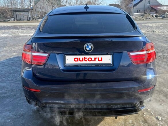 2012 BMW X6 35i I (E71) Рестайлинг, синий, 2400000 рублей - вид 4