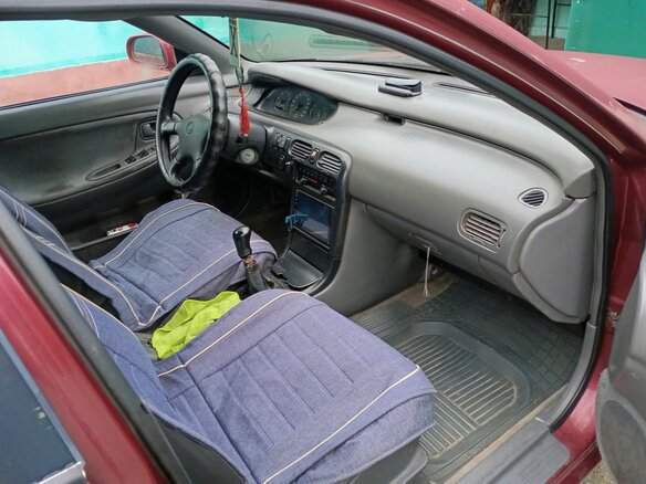 1993 Mazda 626 IV (GE), пурпурный, 170000 рублей - вид 1