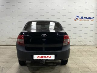 2013 Lada (ВАЗ) Granta I, чёрный, 350000 рублей, вид 4