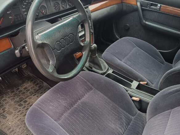 1991 Audi 100 IV (C4), синий, 349500 рублей - вид 12