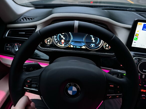 2012 BMW 7 серии Long 740Li xDrive V (F01/F02/F04) Рестайлинг, синий, 1900000 рублей - вид 35