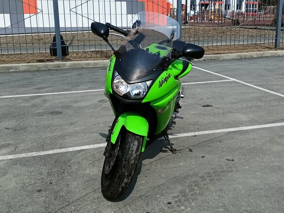 2010 Kawasaki ER-6F (Ninja 650R), зелёный, 320000 рублей