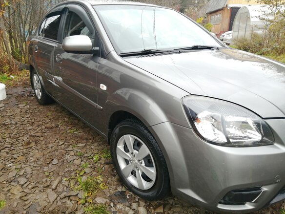 2010 Kia Rio II Рестайлинг, серебристый - вид 6