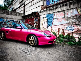 1998 Porsche Boxster I (986), розовый, 1600000 рублей, вид 1