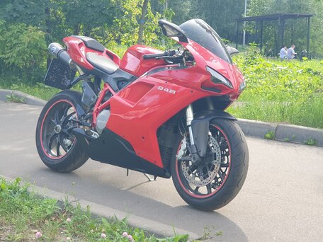 2009 Ducati 848, красный, 570000 рублей, вид 1