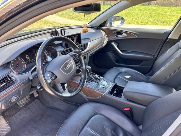2015 Audi A6 IV (C7) Рестайлинг, серый, 1850000 рублей - вид 12