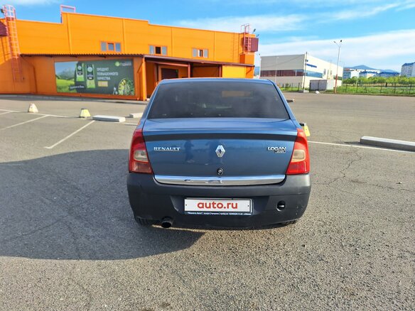 2013 Renault Logan I Рестайлинг, синий, 470000 рублей - вид 8