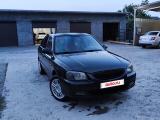 2006 Hyundai Accent ТагАЗ II, чёрный, 345000 рублей, вид 1