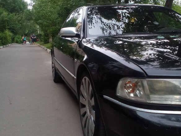 2002 Audi S8 I (D2) Рестайлинг, чёрный - вид 3