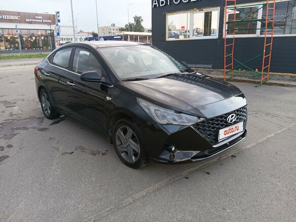 2021 Hyundai Solaris II Рестайлинг, чёрный, 1280000 рублей - вид 5