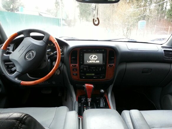 2002 Lexus LX 470 II, чёрный - вид 5