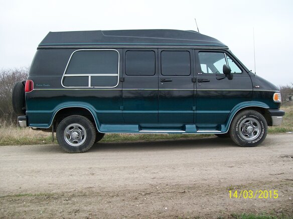 1996 Dodge RAM II (BR/BE), зелёный - вид 1
