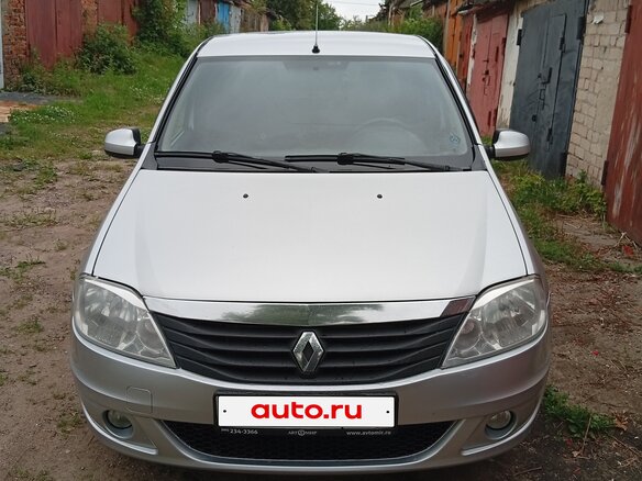 2012 Renault Logan I Рестайлинг, серый, 430000 рублей