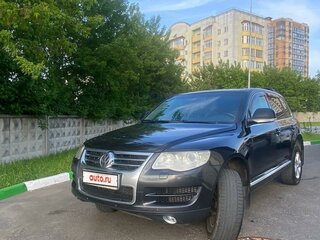 2008 Volkswagen Touareg I Рестайлинг, чёрный, 1800000 рублей, вид 2