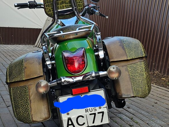 2009 Yamaha XVS950, зелёный, 500000 рублей - вид 9
